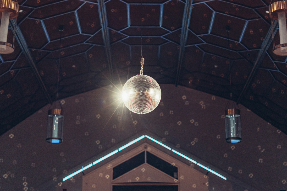 Discokugel im Festsaal