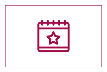 Icon Block mit Stern für Event Typen