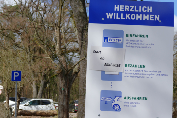 Schild für Parkraumbewirtschaftung
